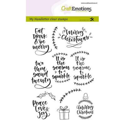 CraftEmotions Clear Stamps - Handletter Christmas 2